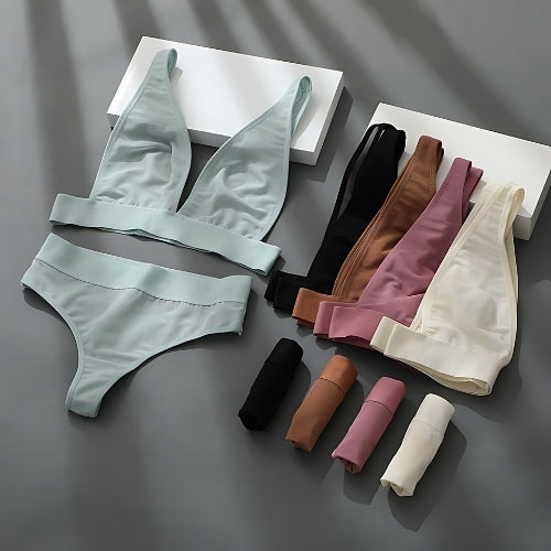 (Pack of 6) Women's  Bra Panty Lingerie Set for Girl's Combo | L-46