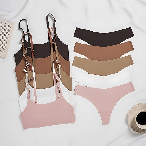 (Pack of 6) Women's  Bra & Panty Lingerie Set for Girl's Combo | L-47