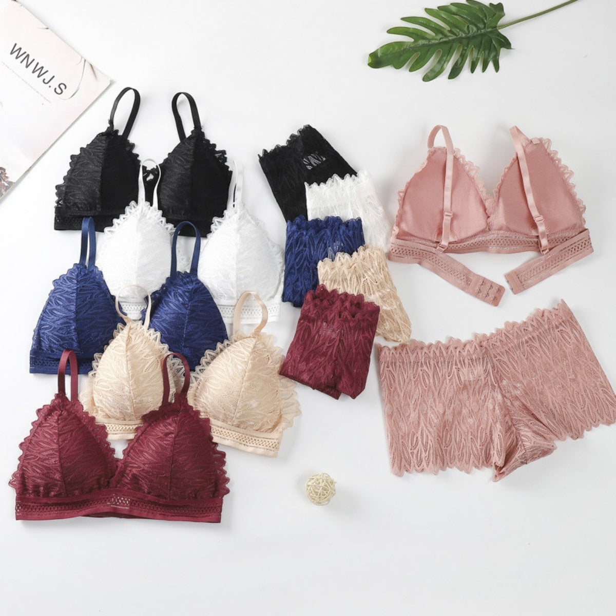(Pack of 6) Women's  Bra Panty Lingerie Set for Girl's | L-136
