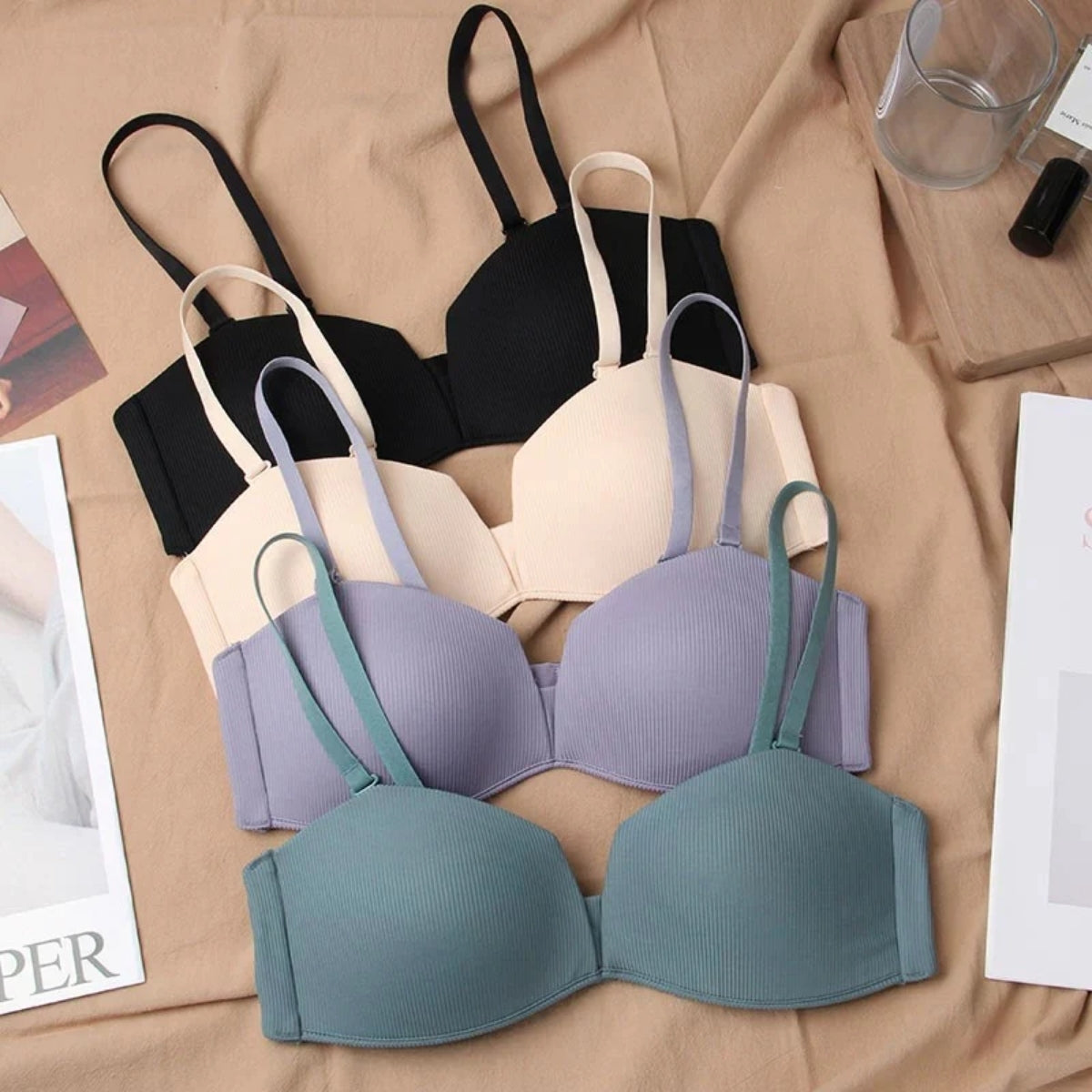 4-Pack Lightweight Push-Up Bras with Padding – Perfect Fit | PB-01