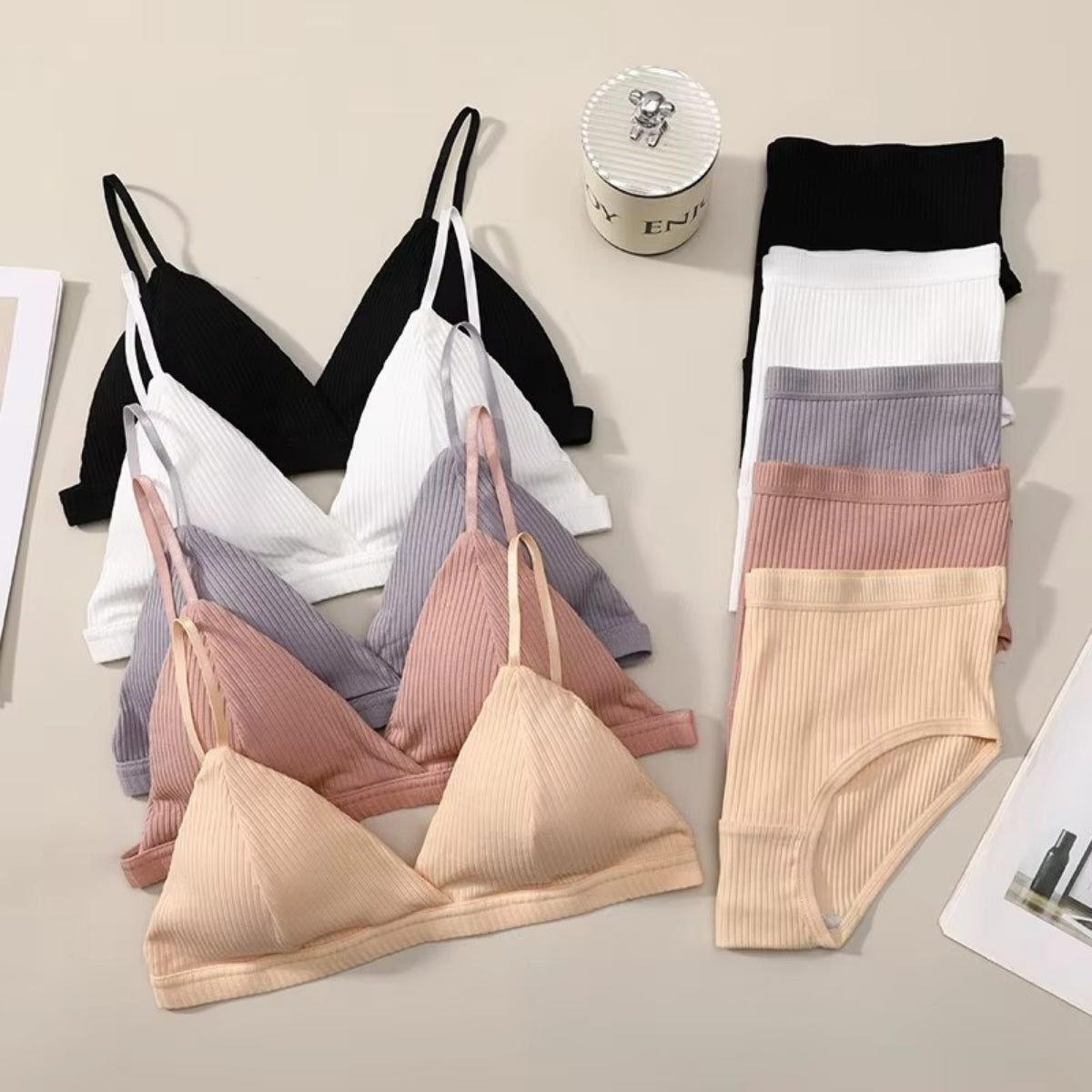 (Pack of 6) Women's  Bra Panty Lingerie Set for Girl's | L-145