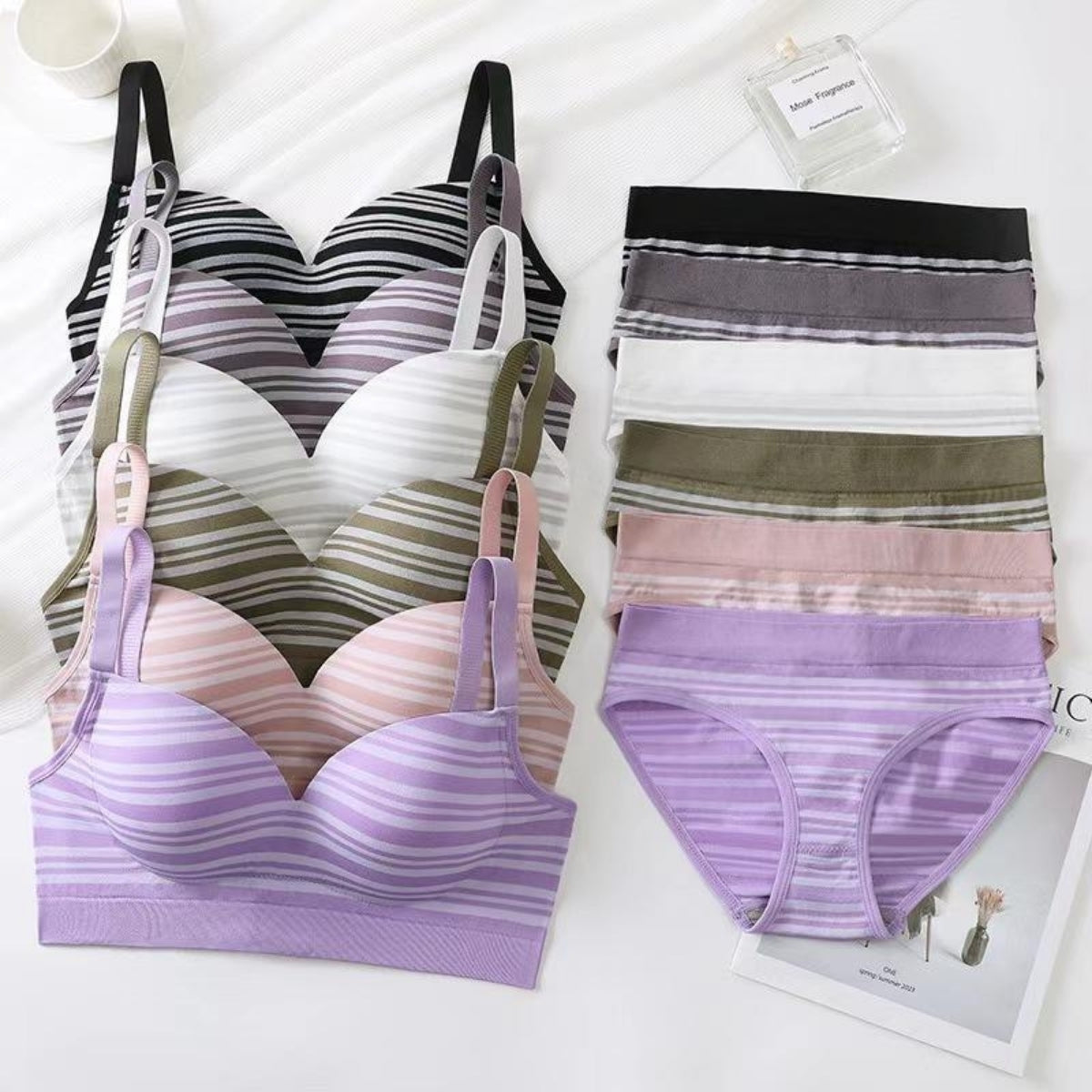 (Pack of 6) Women's  Bra Panty Lingerie Set for Girl's | L-106
