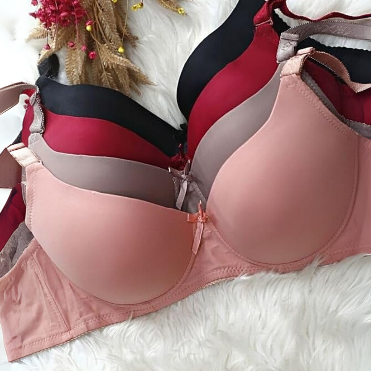 4-Pack Lightweight Push-Up Bras with Padding – Perfect Fit | PB-09