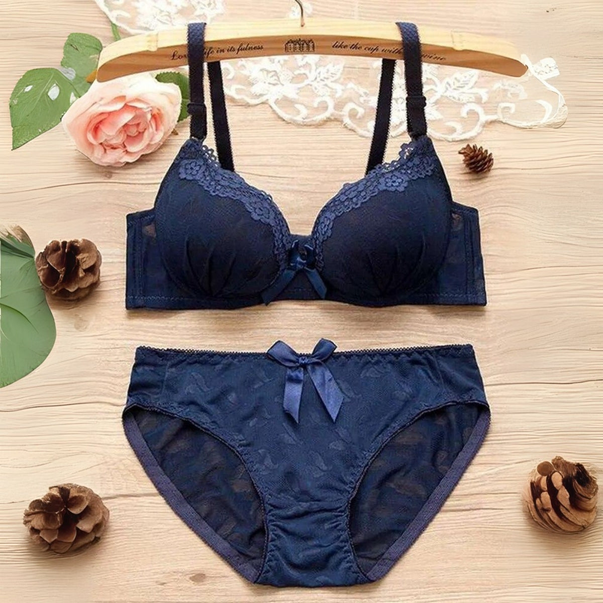(Pack of 6) Women's  Bra Panty Lingerie Set for Girl's Combo | L-01