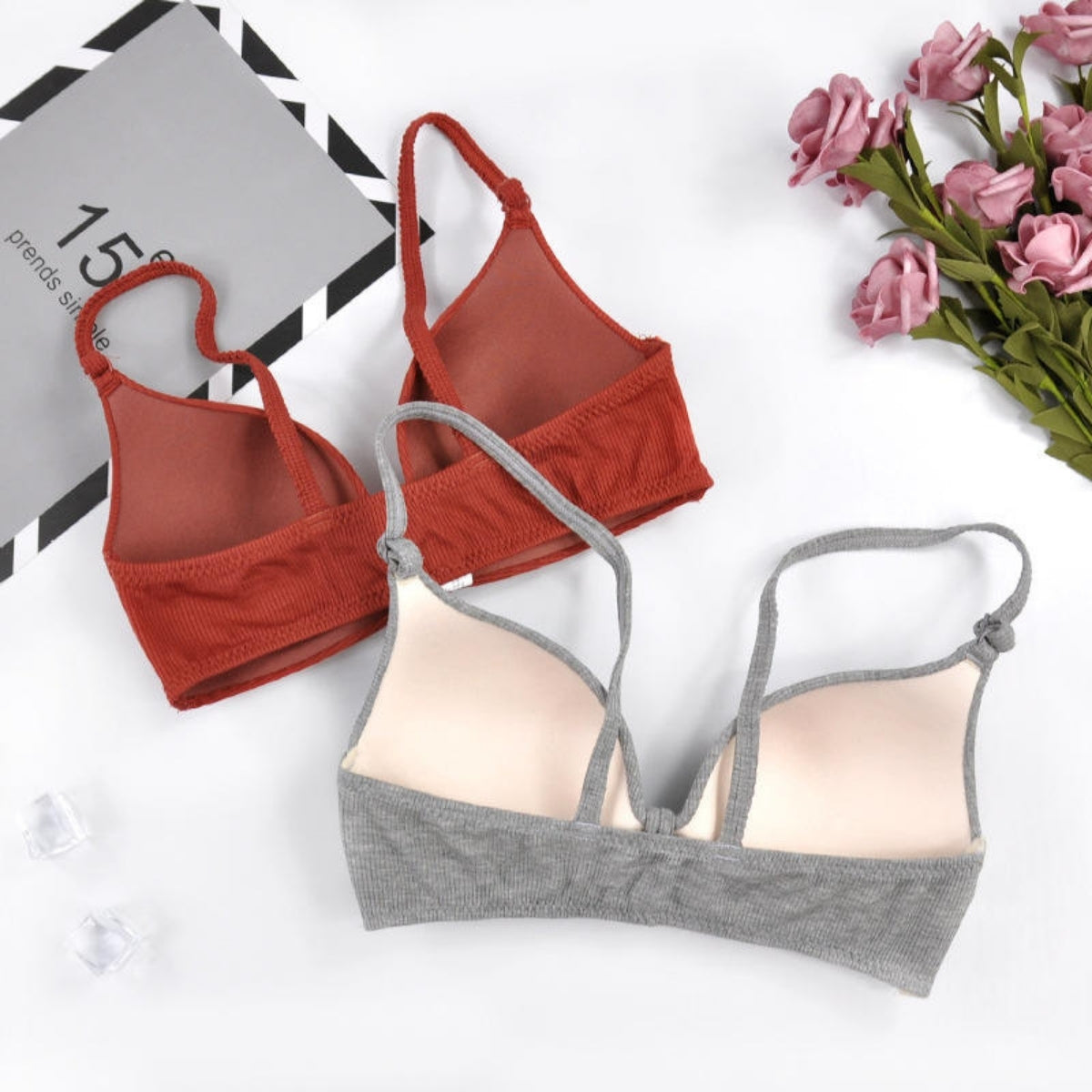 (Pack of 8) Women's Bra Panty Lingerie Set for Girl's | L-111