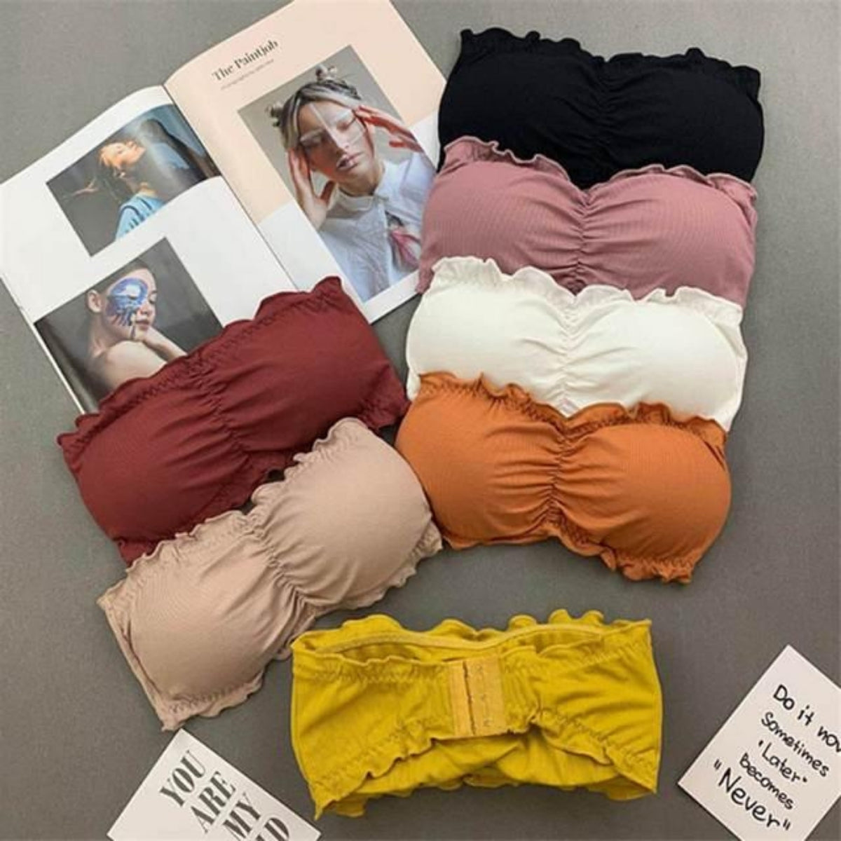 4-Pack Premium Quality Strapless Bra – Ultimate Comfort & Support | SB -16