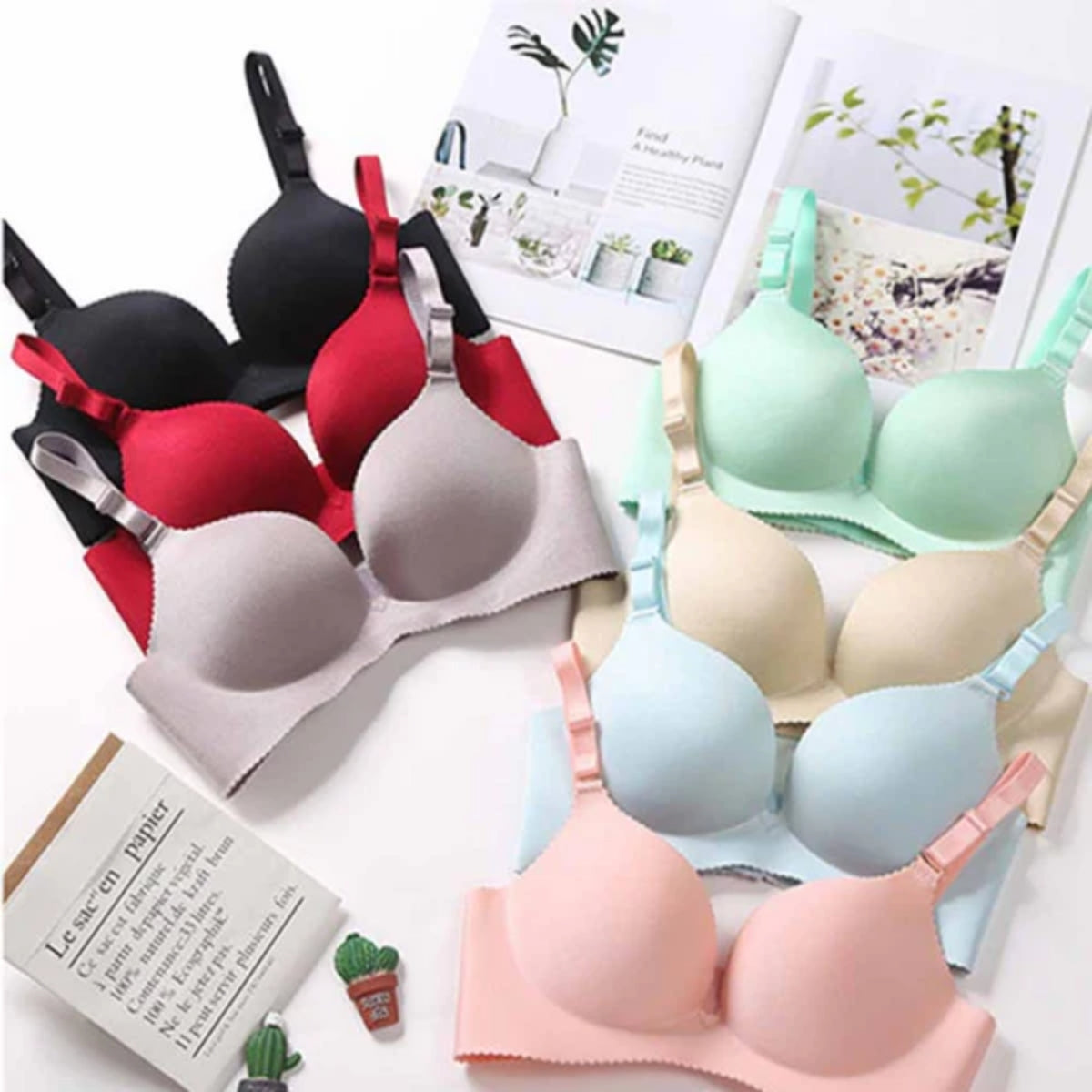 4-Pack Lightweight Push-Up Bras with Padding – Perfect Fit | PB-08