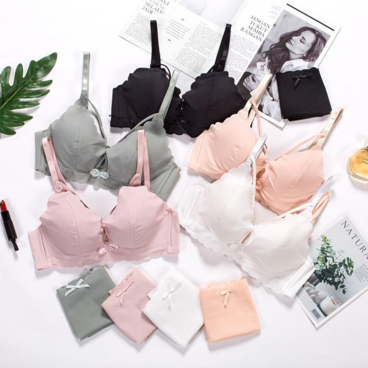 (Pack of 8) Women's  Bra Panty Lingerie Set for Girl's | L-115