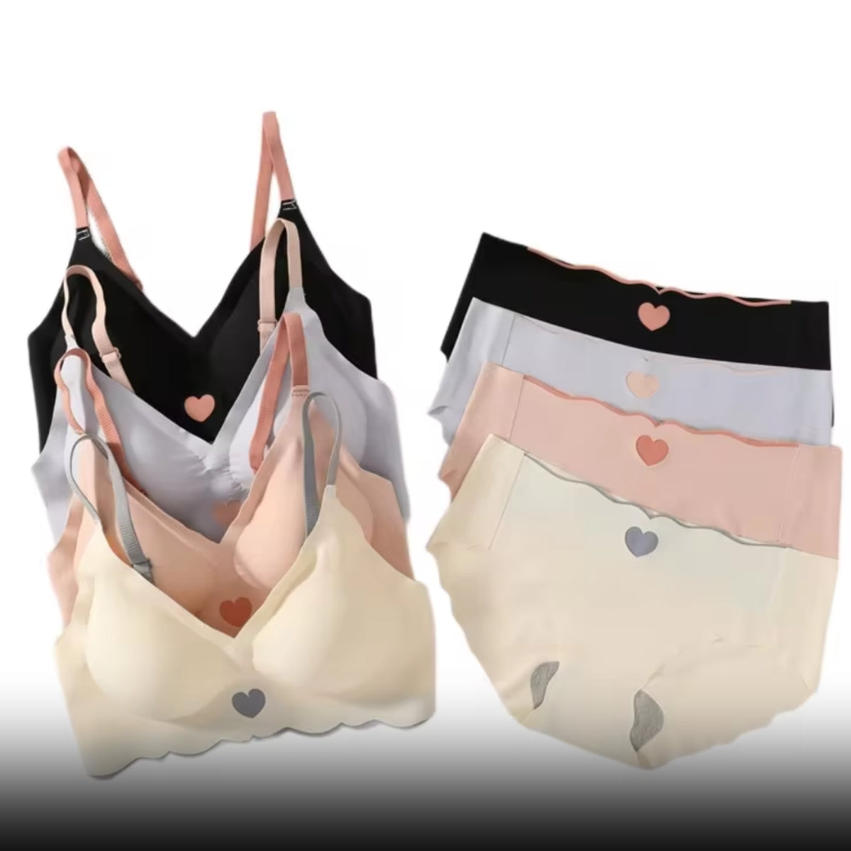 (Pack of 6) Women's Bra Panty Lingerie Set for Girl's Combo | L-10