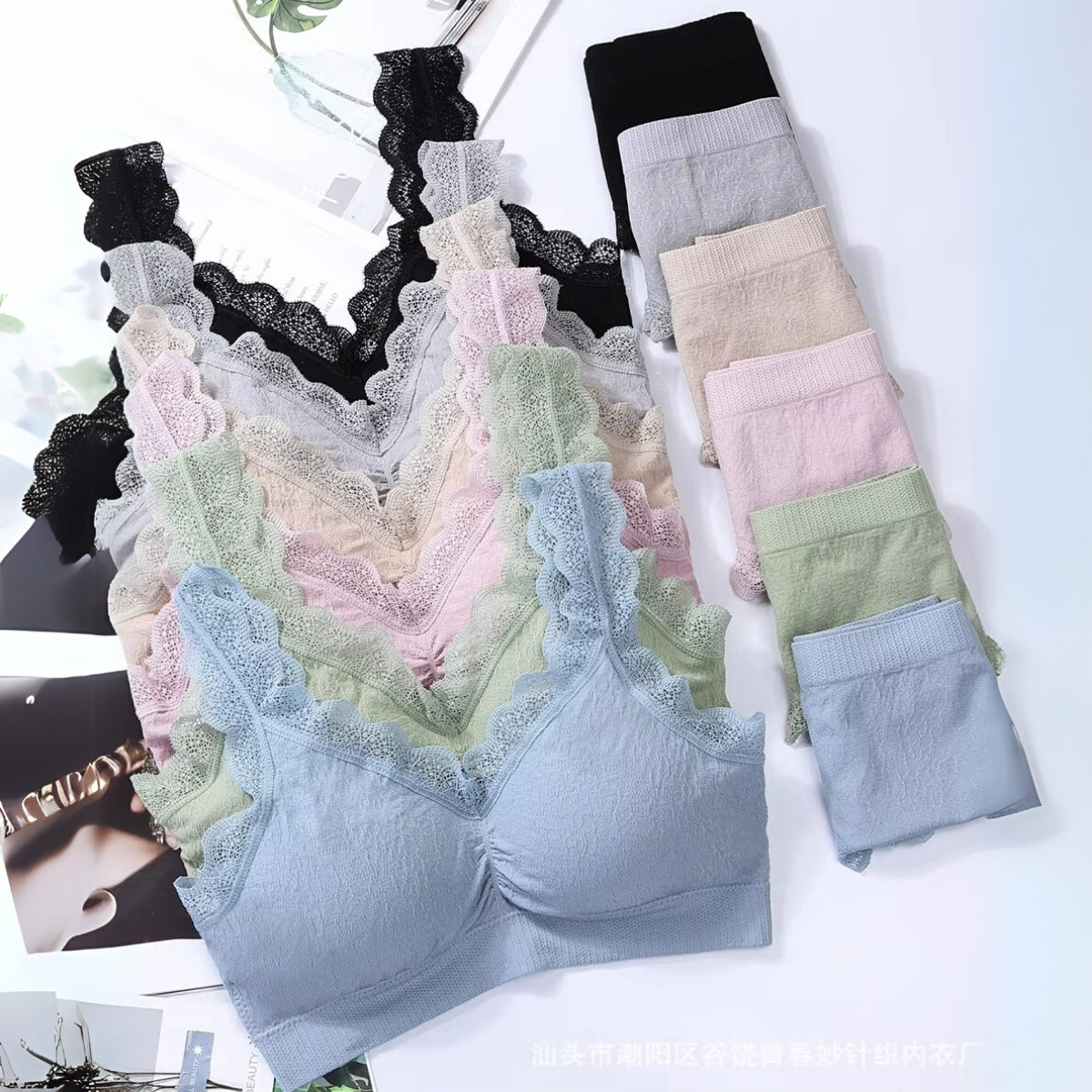 (Pack of 6) Women's  Bra Panty Lingerie Set for Girl's | L-143