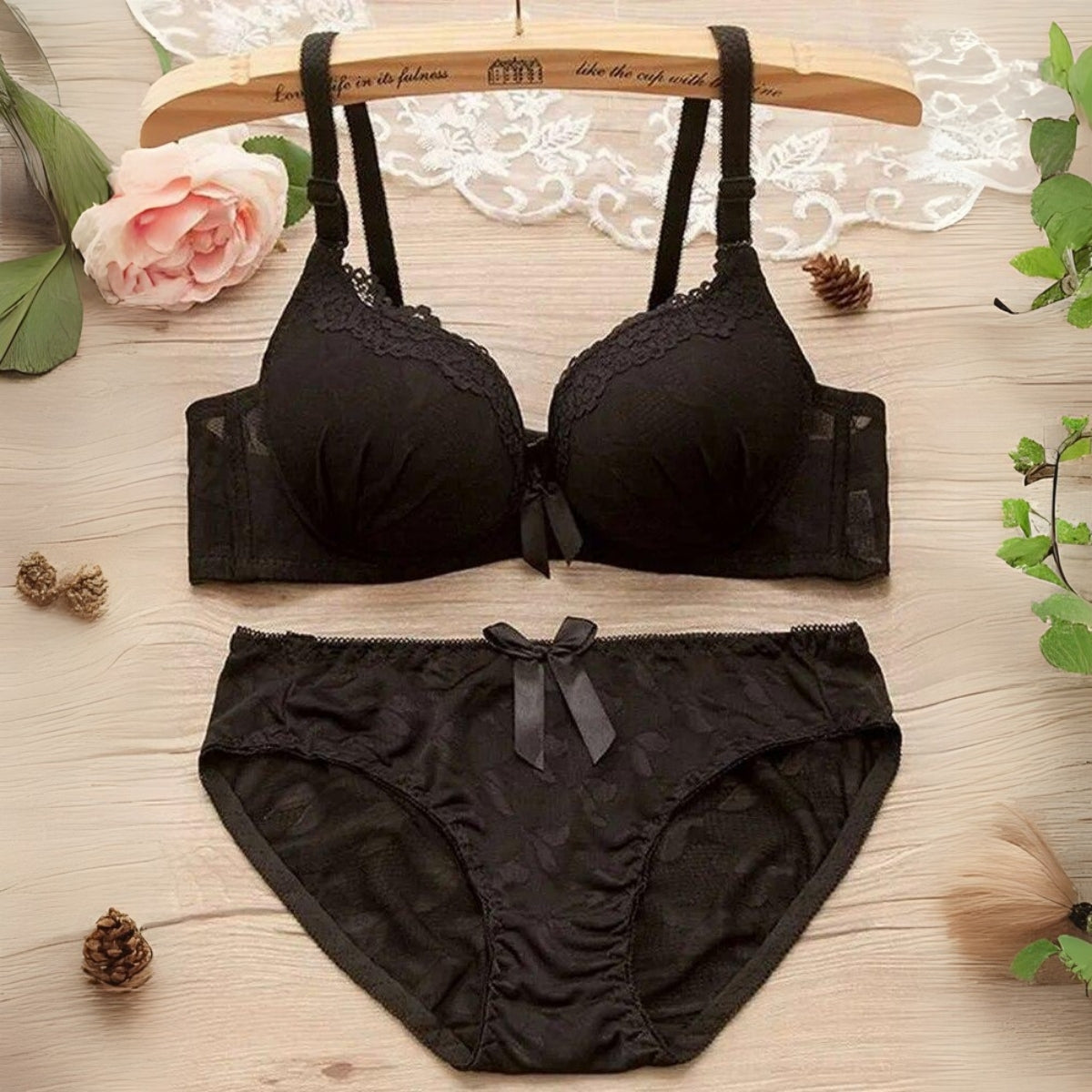 (Pack of 6) Women's  Bra Panty Lingerie Set for Girl's Combo | L-01