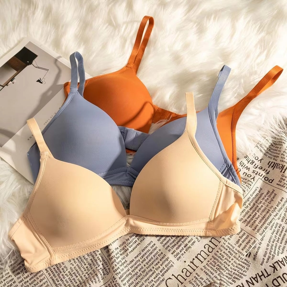 4-Pack Women’s T-Shirt Bras – Soft, Lightweight & Perfect for Everyday Wear | TB-02