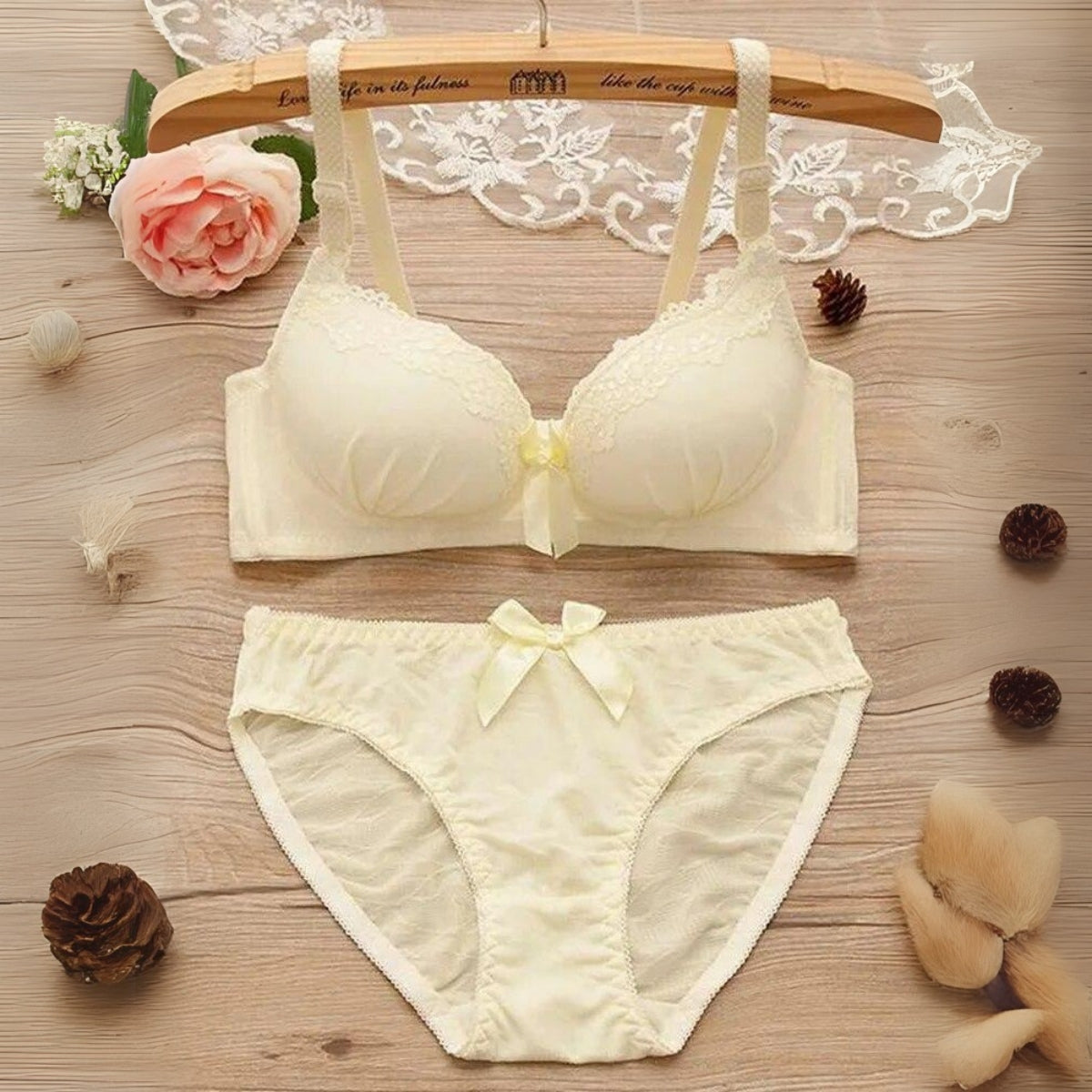 (Pack of 6) Women's  Bra Panty Lingerie Set for Girl's Combo | L-01