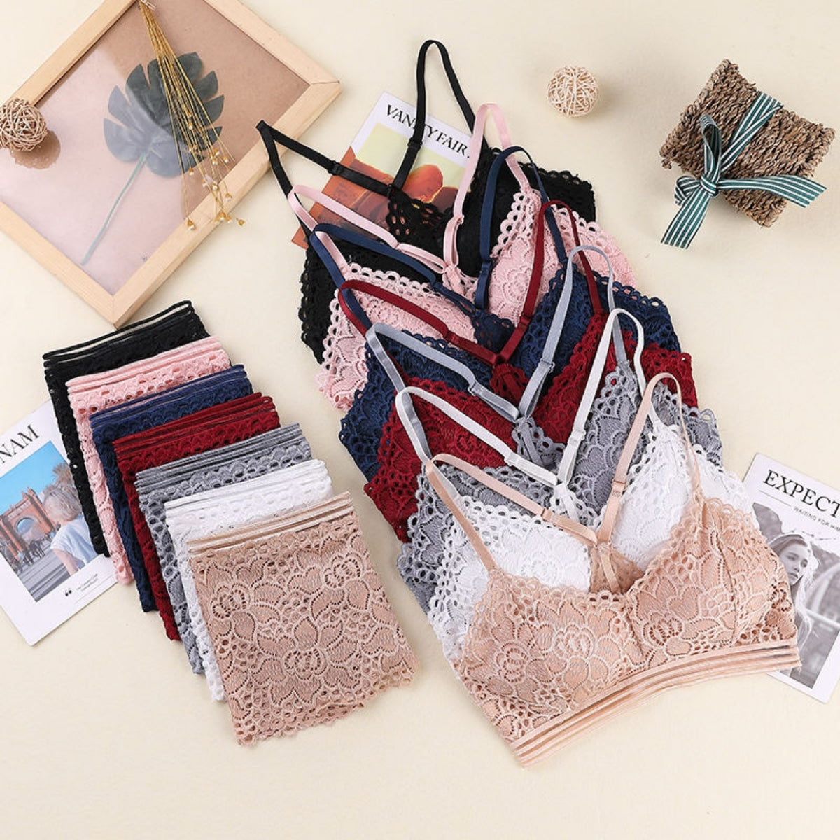 (Pack of 8) Women's  Bra Panty Lingerie Set for Girl's | L-121