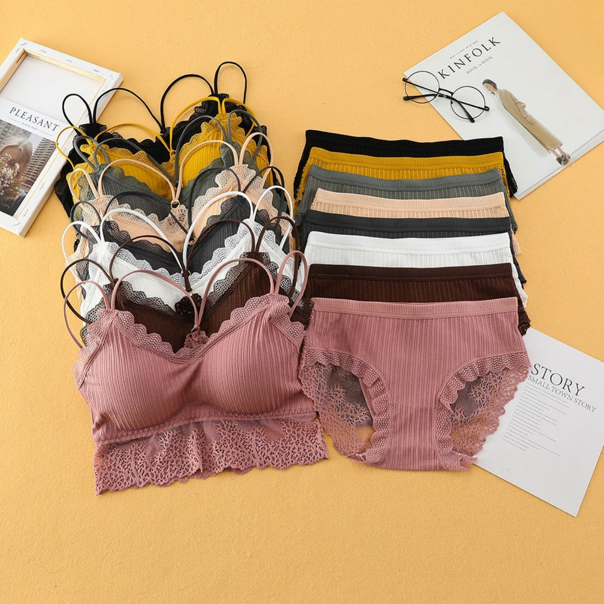 (Pack of 6 ) Women's  Bra Panty Lingerie Set for Girl's | L-124