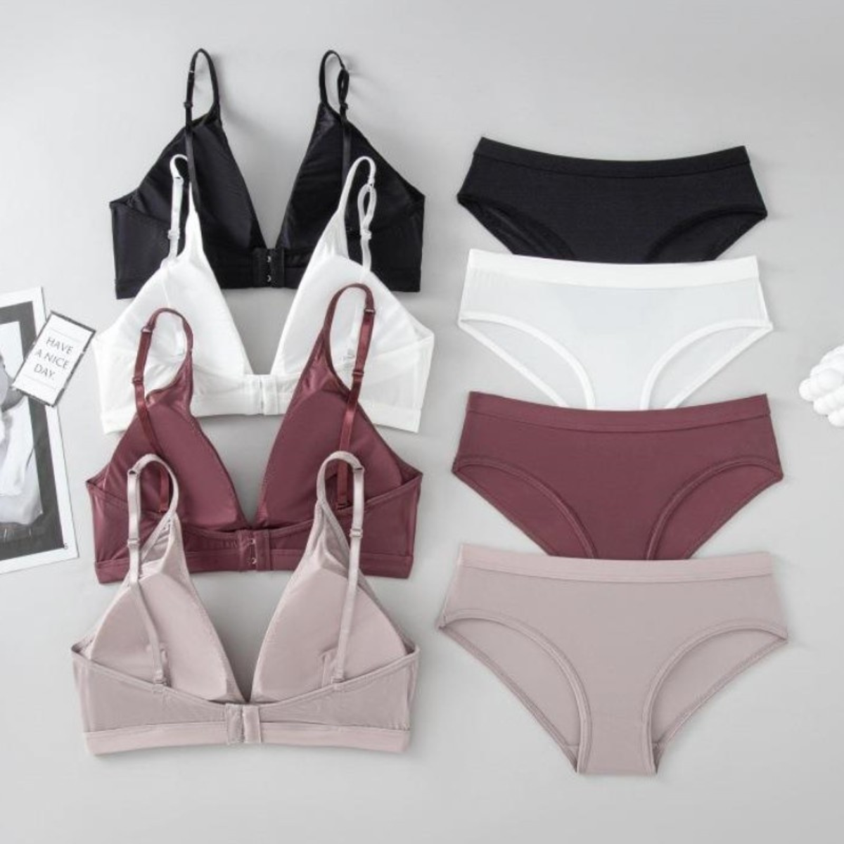(Pack of 6) Women's  Bra Panty Lingerie Set for Girl's Combo | L-76