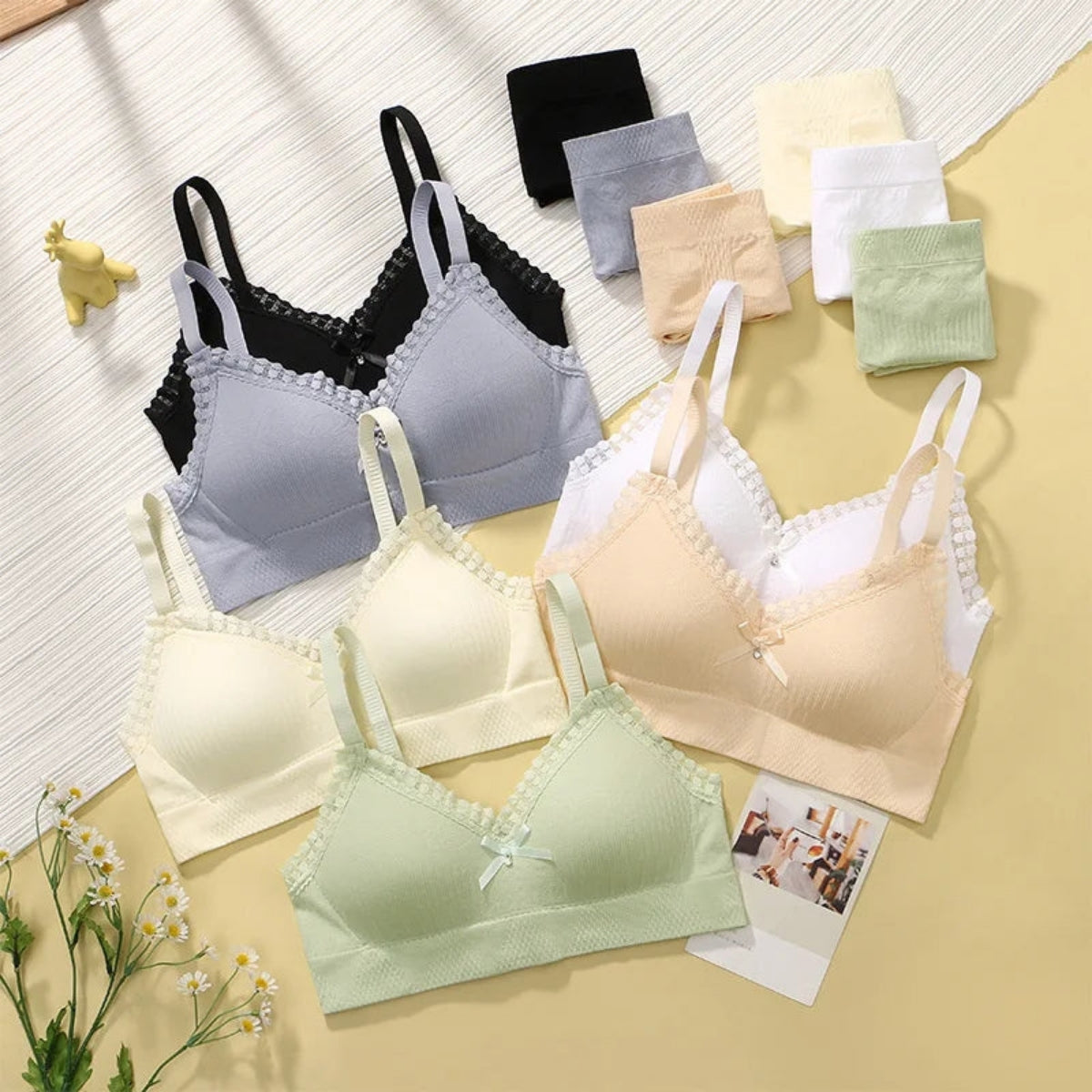 (Pack of 6) Women's  Bra Panty Lingerie Set for Girl's Combo  | L-17
