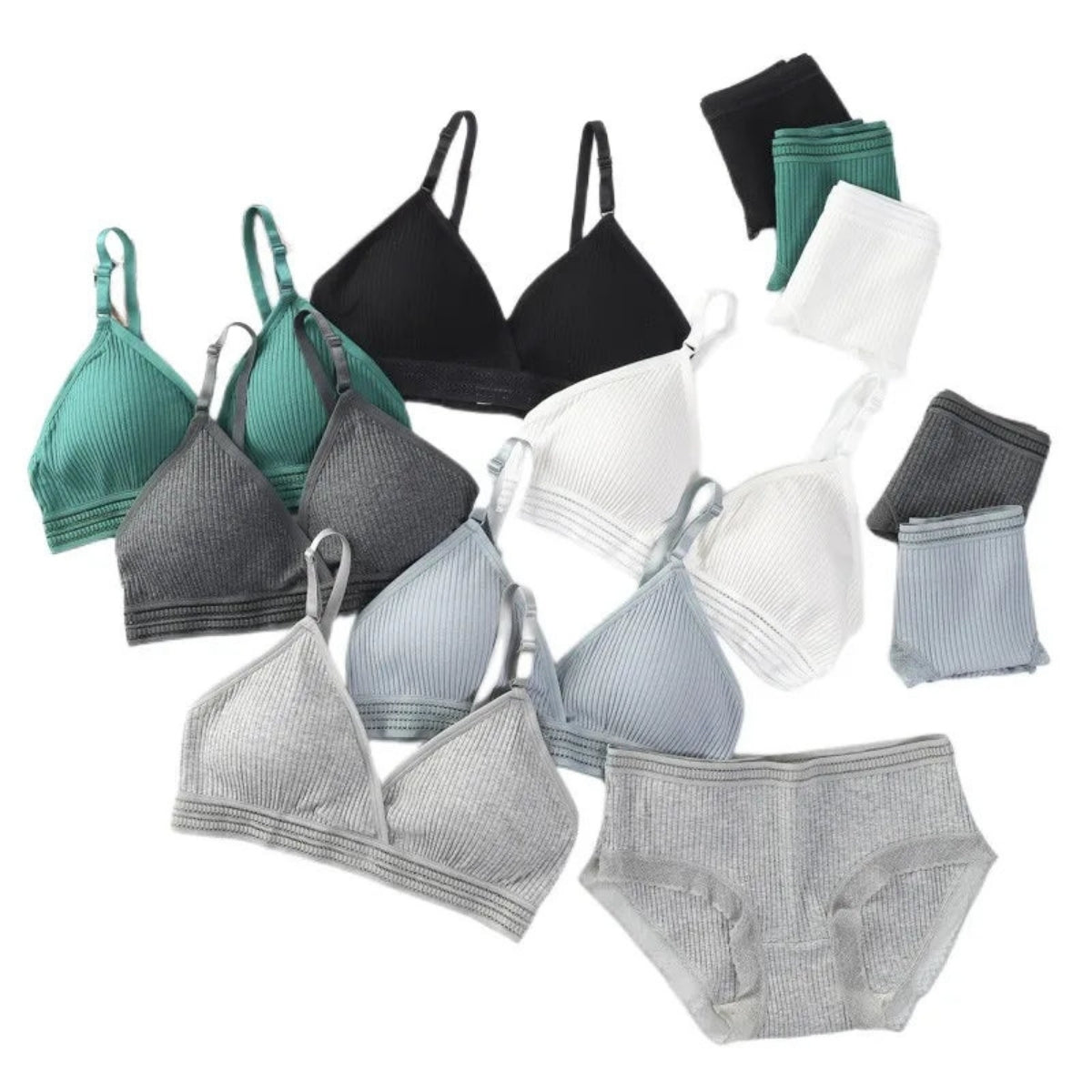 (Pack of 6) Women's  Bra Panty Lingerie Set for Girl's Combo | L-18