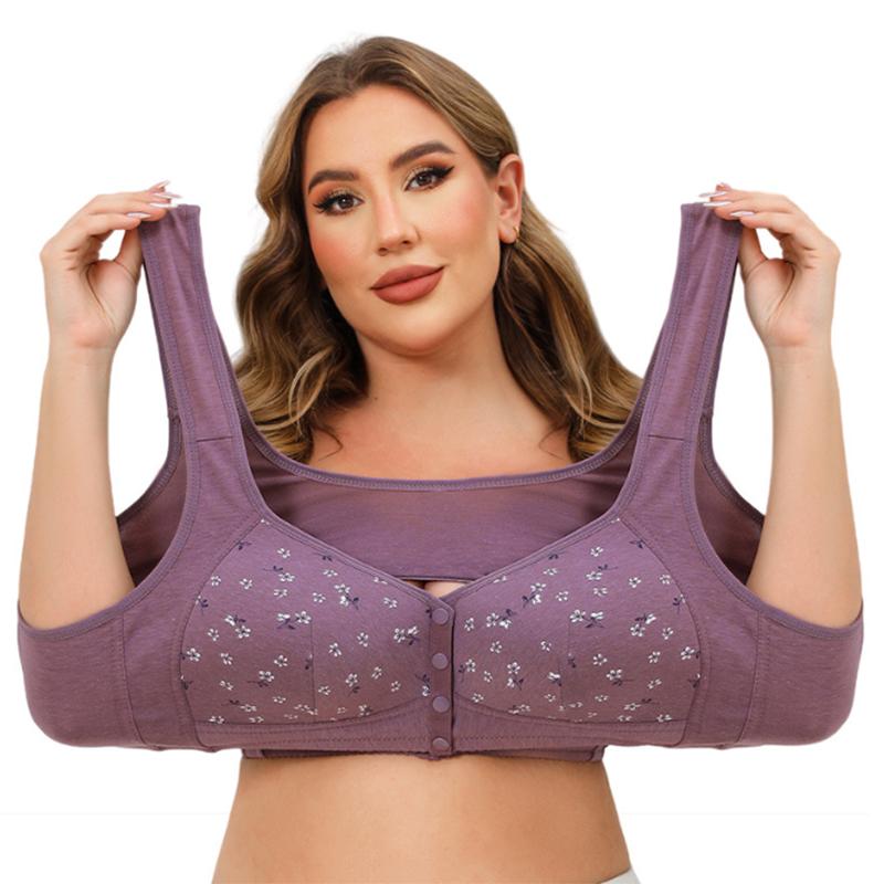 Maternity Nursing Bra Button, Vest Style Bra (Pack of 3)