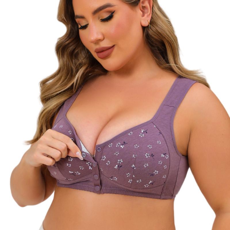 Maternity Nursing Bra Button, Vest Style Bra (Pack of 3)